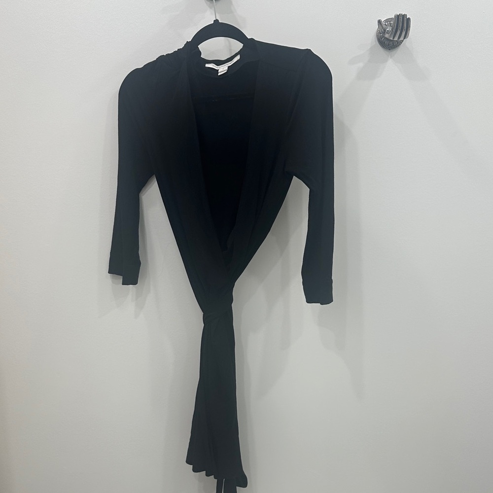 Diane Von Furstenberg Black Wrap Dress